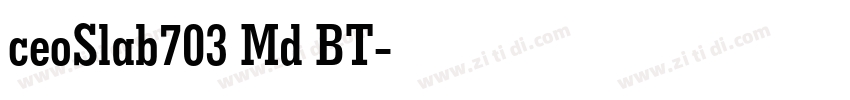 ceoSlab703 Md BT字体转换